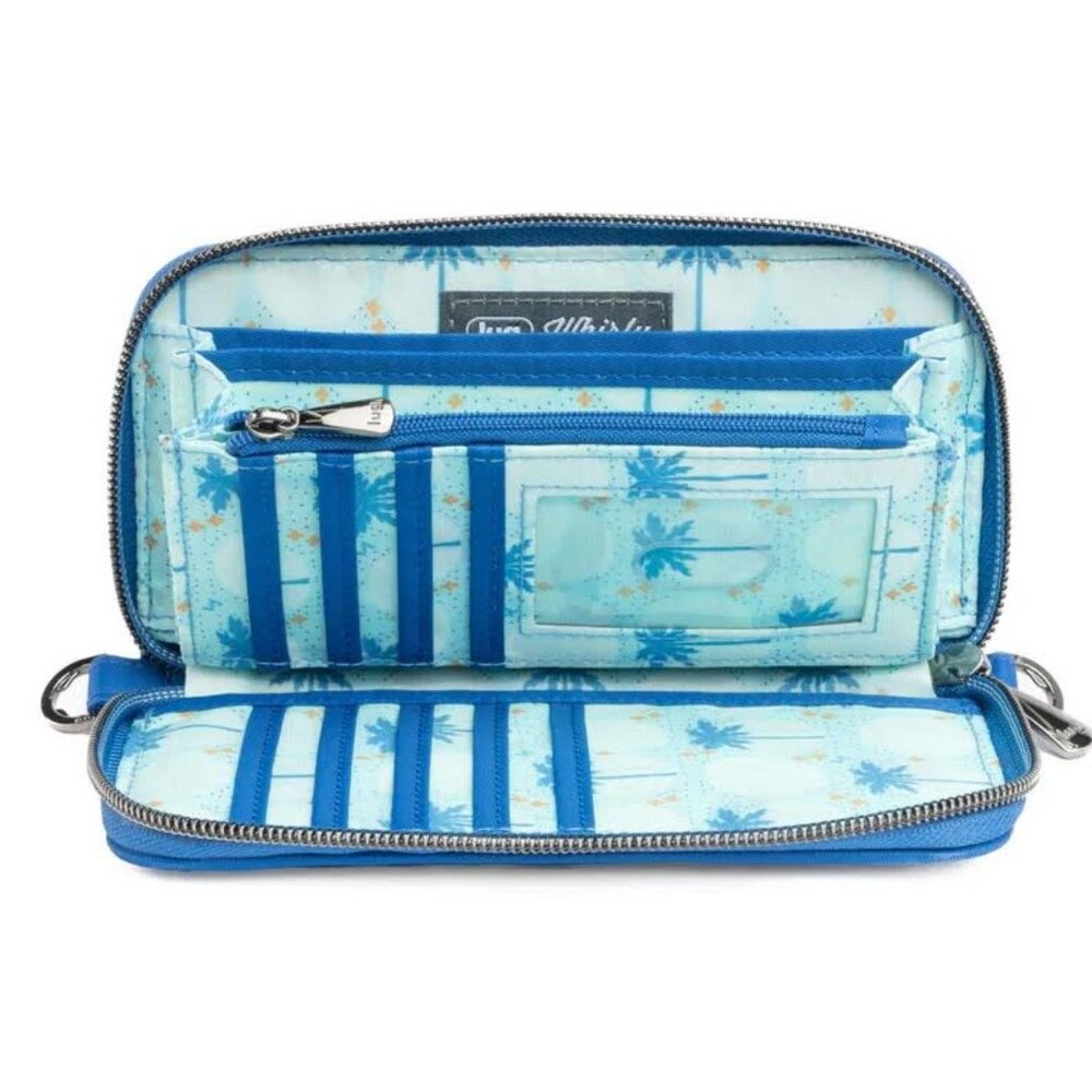 Lug Whirly RFID Wristlet Wallet Azure Blue - Picture 3 of 8